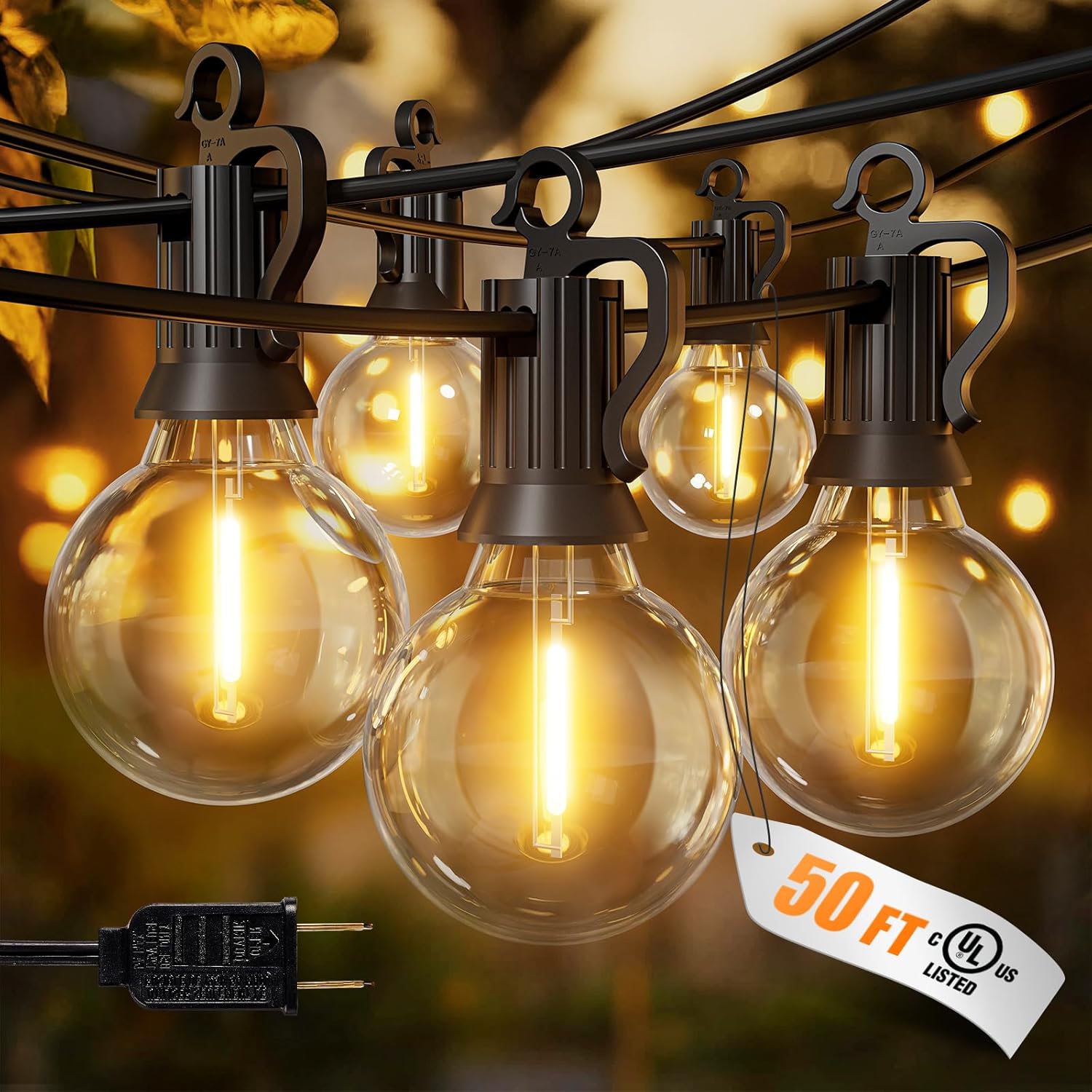 Brightown 50ft LED String Lights - product photo