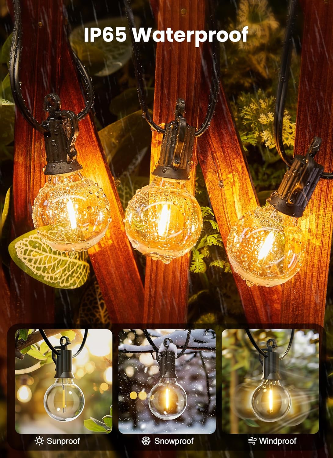 Brightown 50ft LED String Lights - product photo