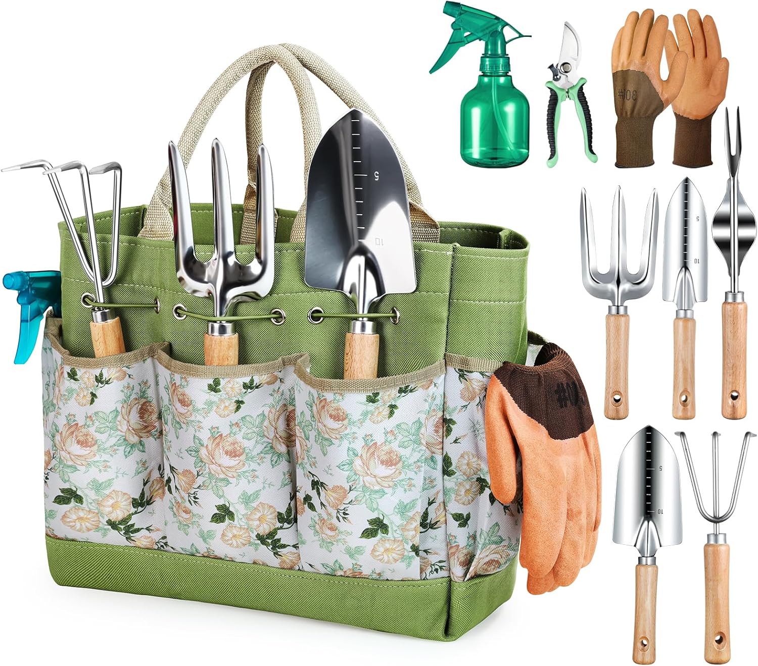 Grenebo Stainless Steel Garden Tool Set - product photo