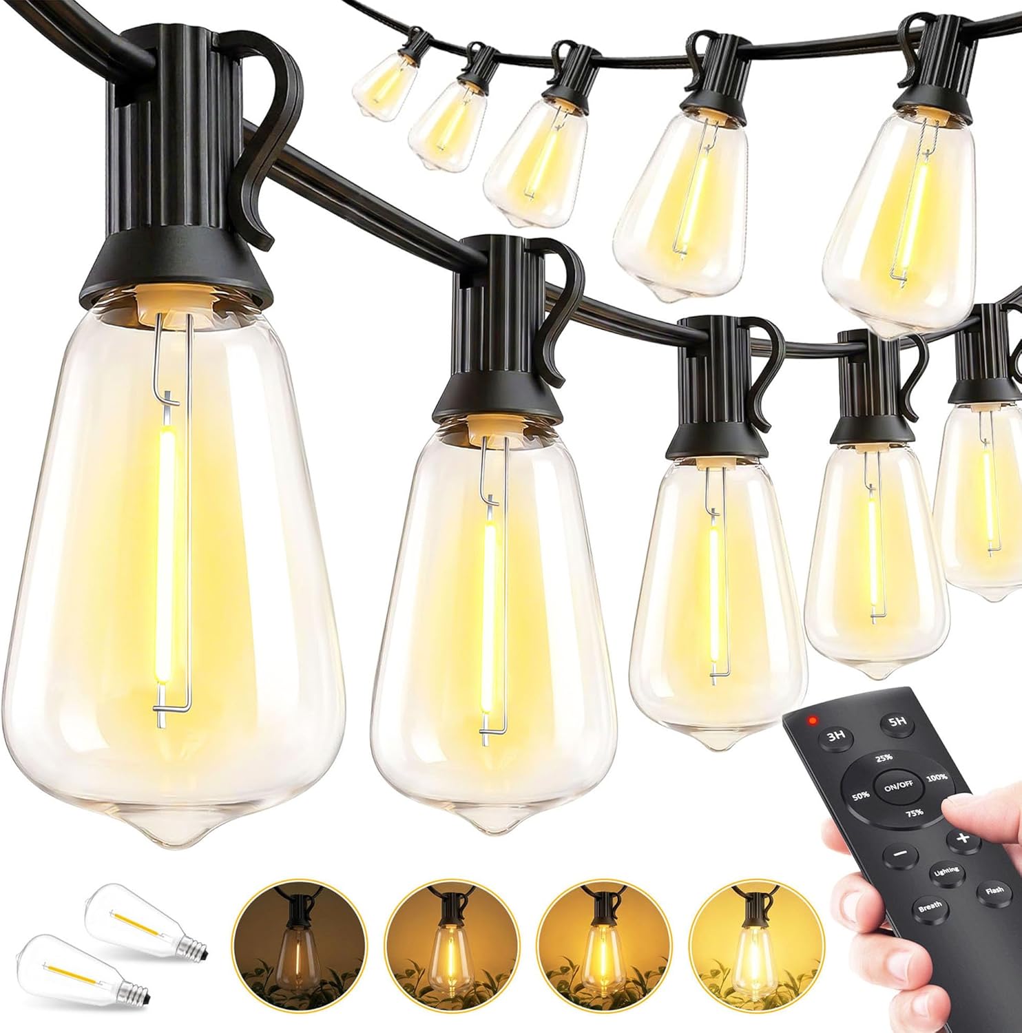 MGVIH LED Solar String Lights - product photo