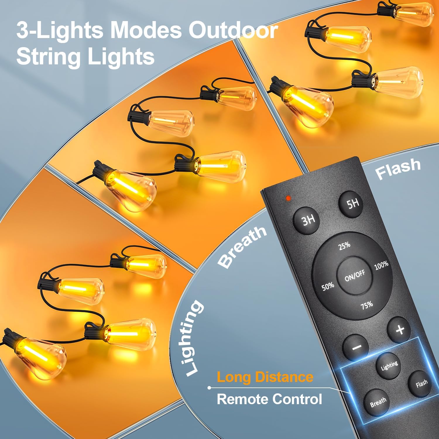 MGVIH LED Solar String Lights - product photo