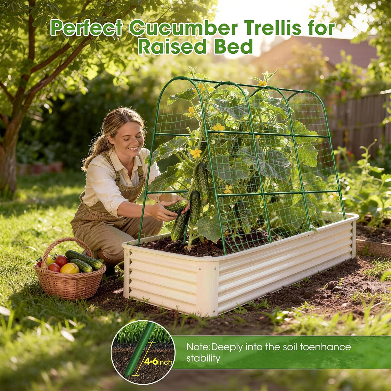 MQHUAYU Garden Trellis Arch - product photo