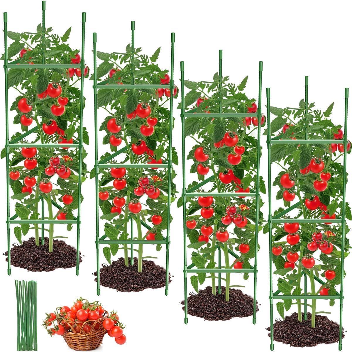 Adjustable Tomato Cages & Plant Support - product photo