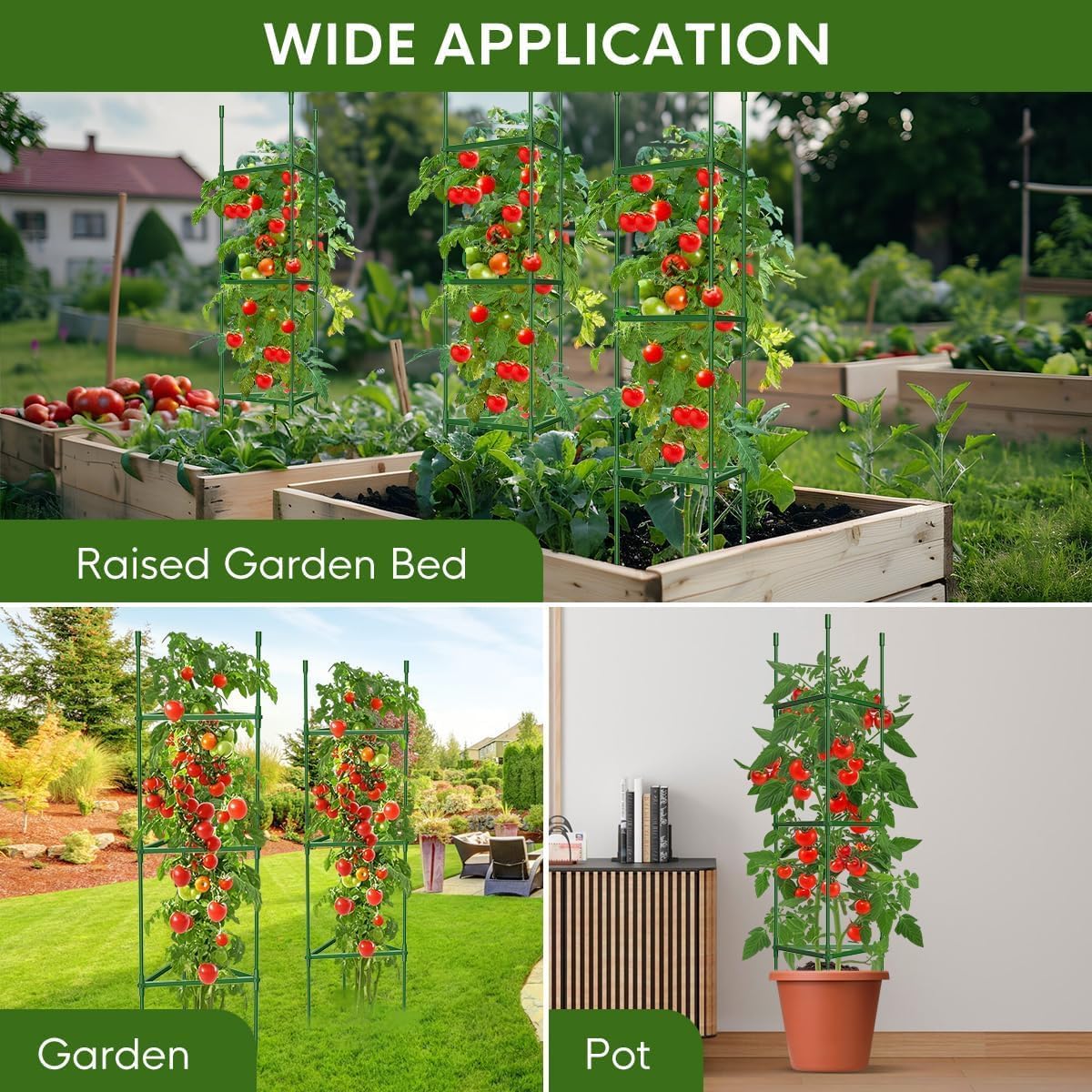 Adjustable Tomato Cages & Plant Support - product photo